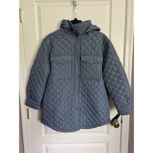 Lucky Brand Women's L Baby Blue Quilted Jacket